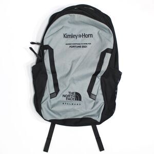 The North Face Stalwart Backpack Gray Black Kimley Horn Logo Travel School Clean